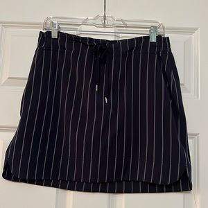 Athleta Navy Striped Skort.